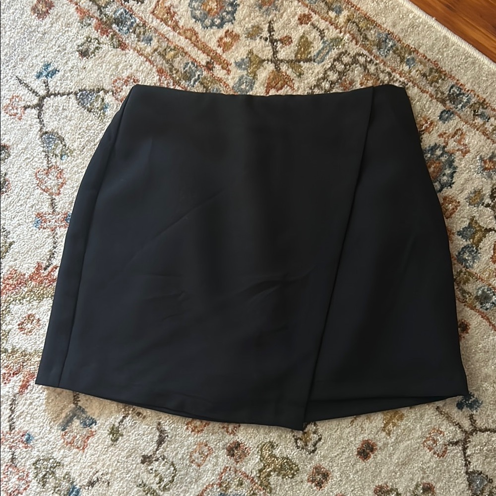 Abercrombie & Fitch Black Pencil Mini Skirt Asymmetrical
